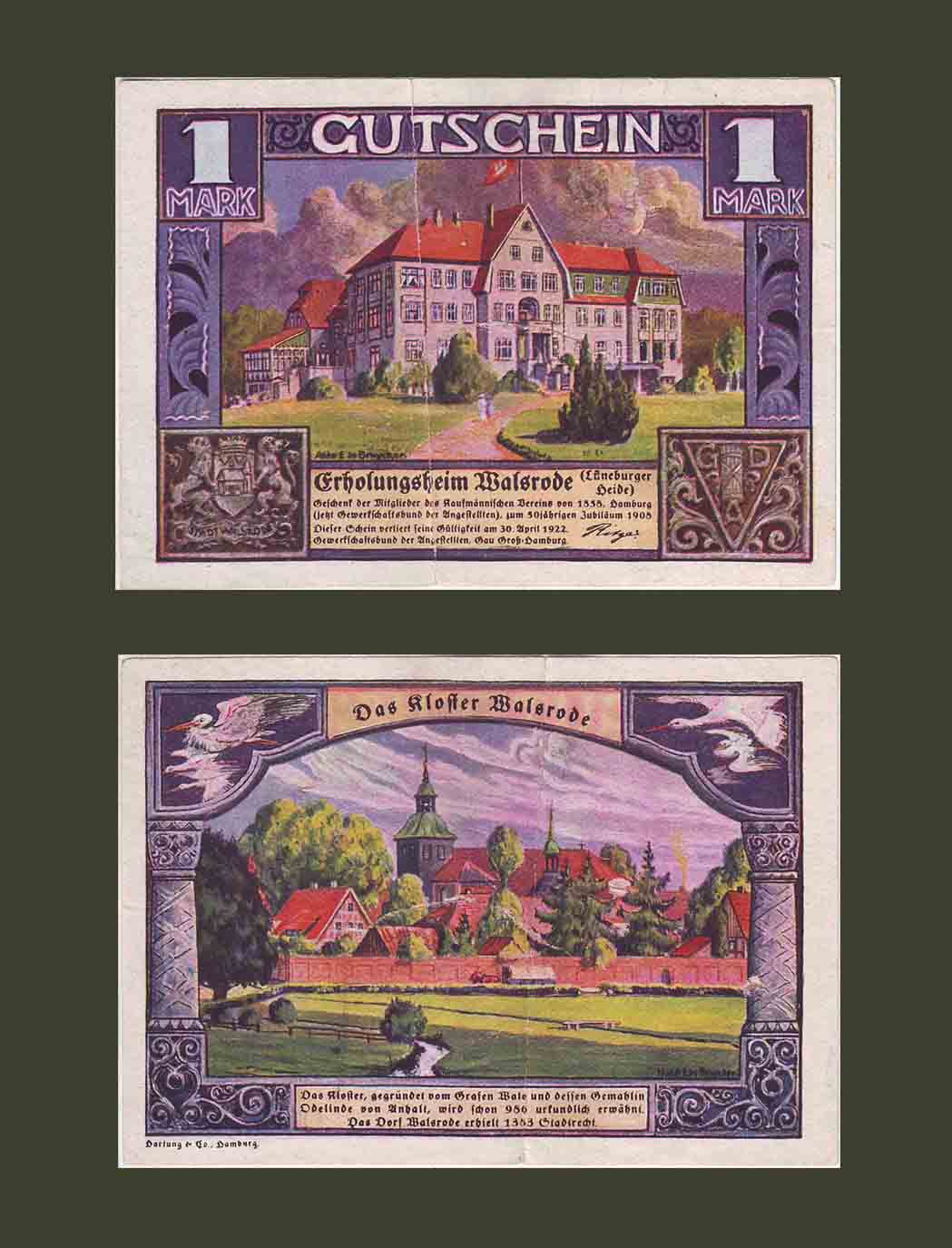 Գերմանիա Walsrode 1 մարկ 1922 VF