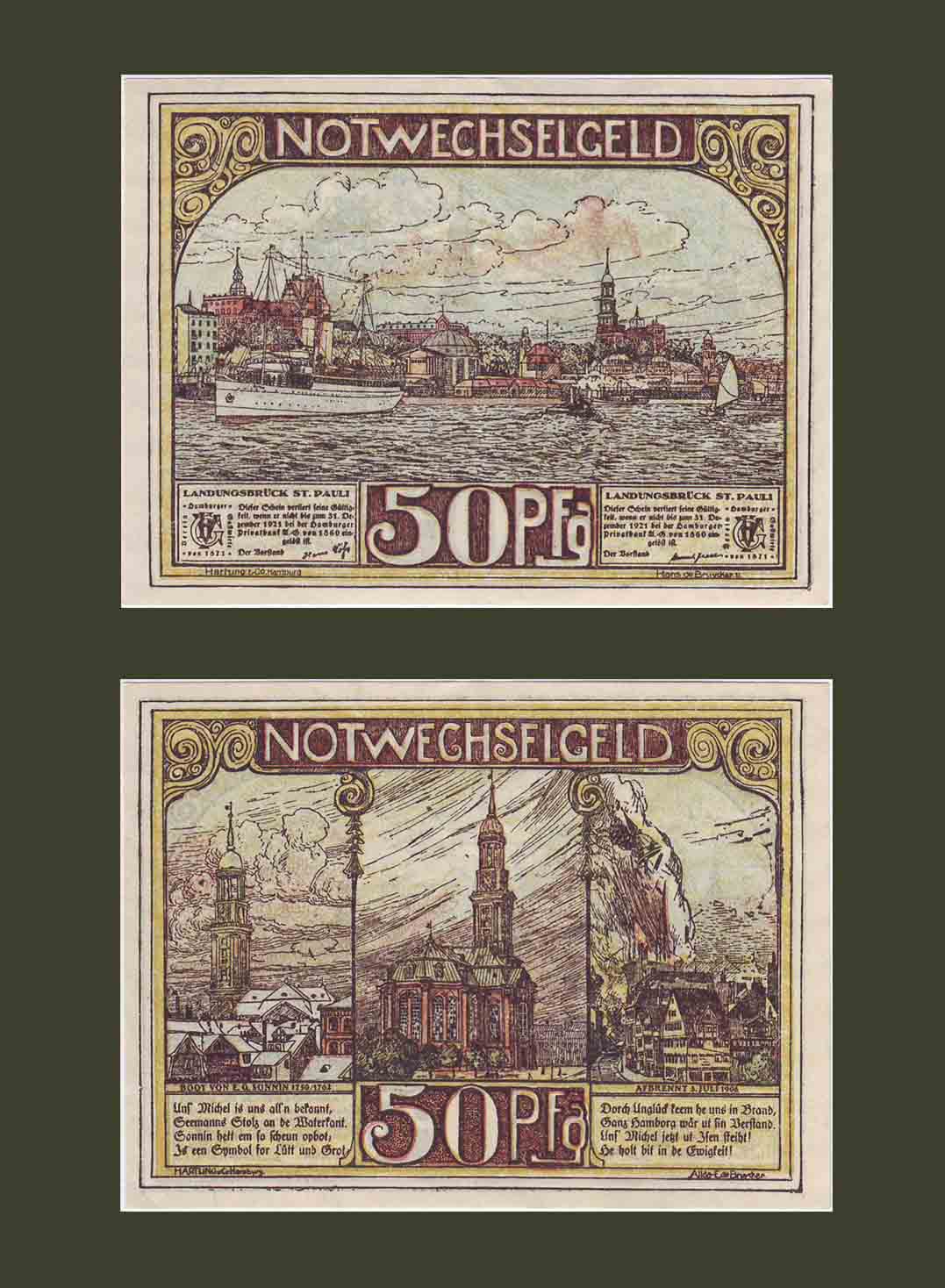 Գերմանիա Hamburg 50 փֆեննիգ 1921 AU