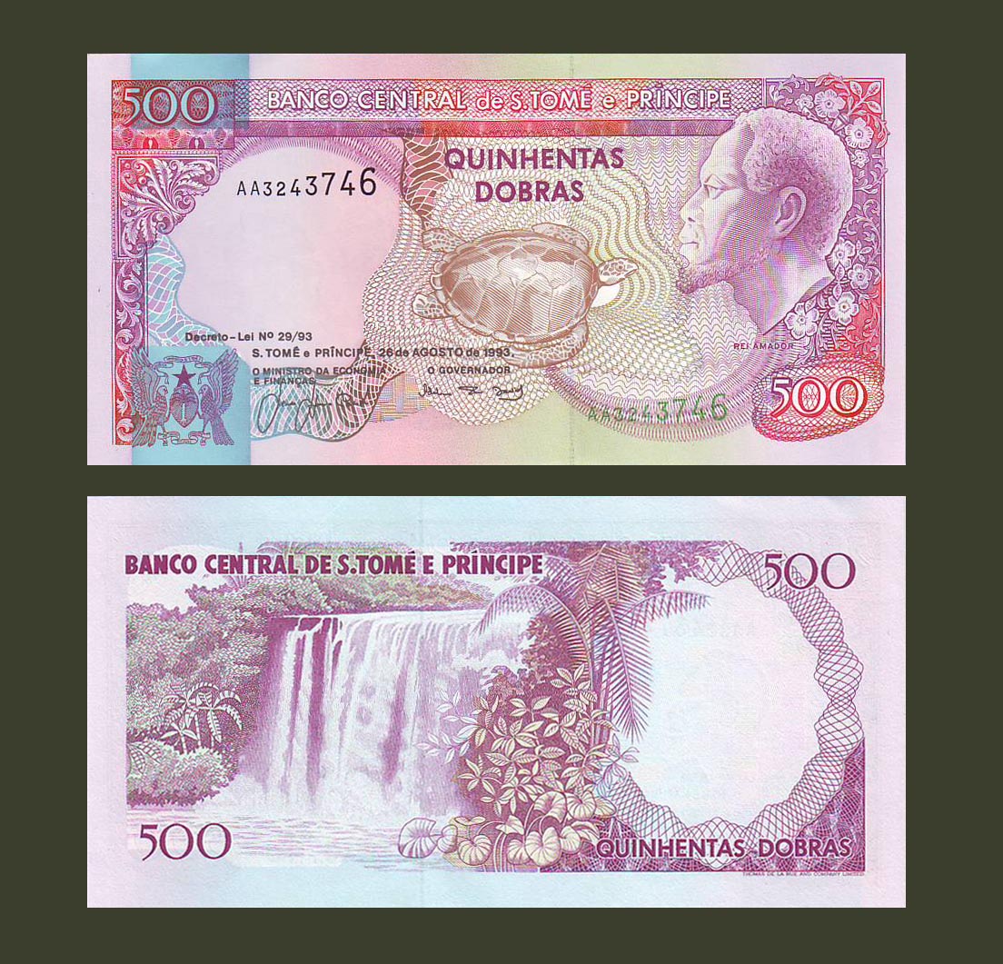 St.Tome & Principe 500 Dobras 1993 P63 UNC