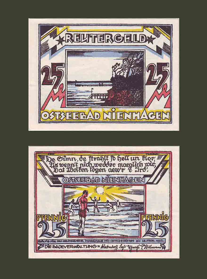 Germany Ostseebad 25 pfennig 1922 UNC