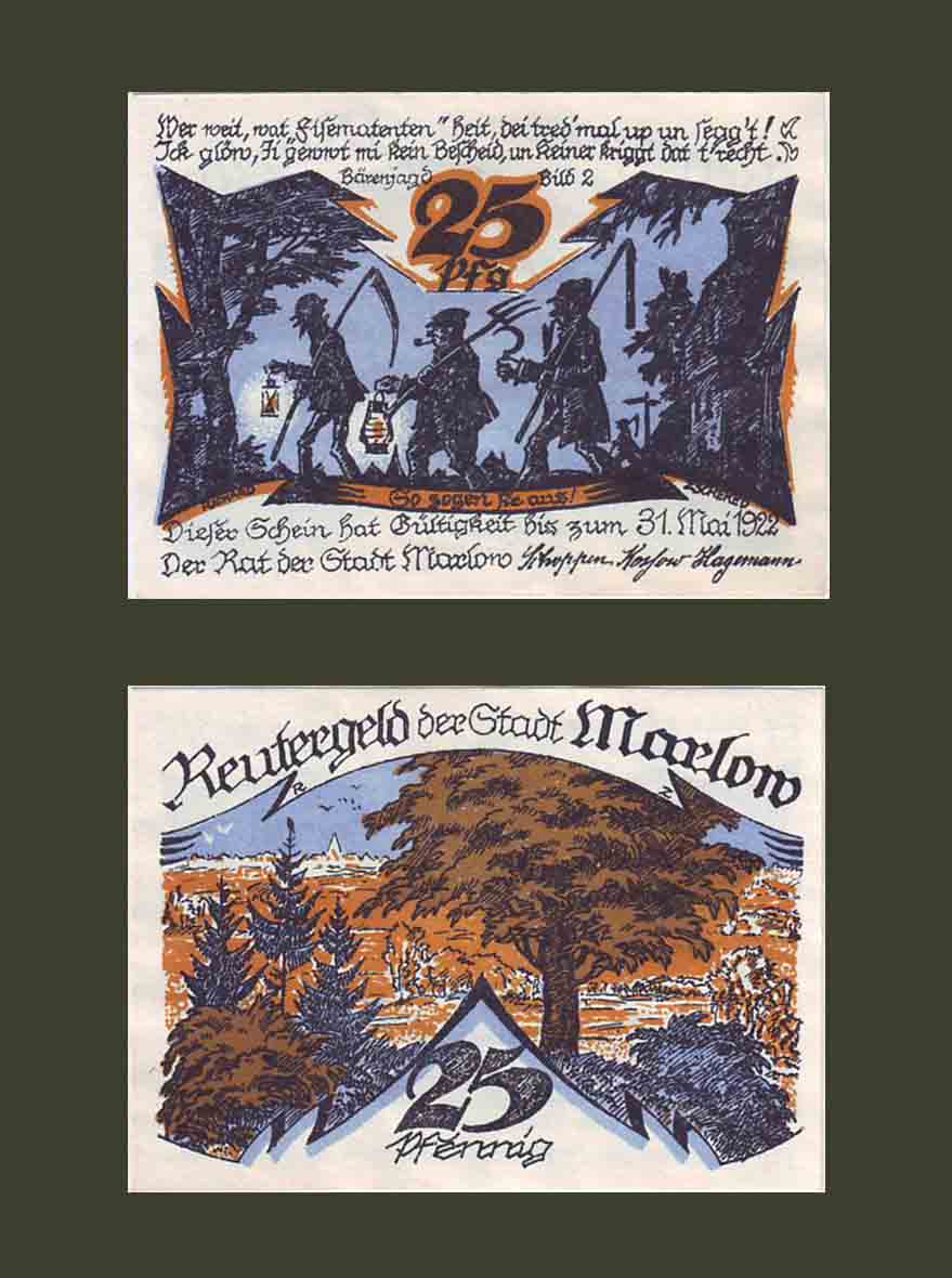 Germany Marlow 25 pfennig AU 1922
