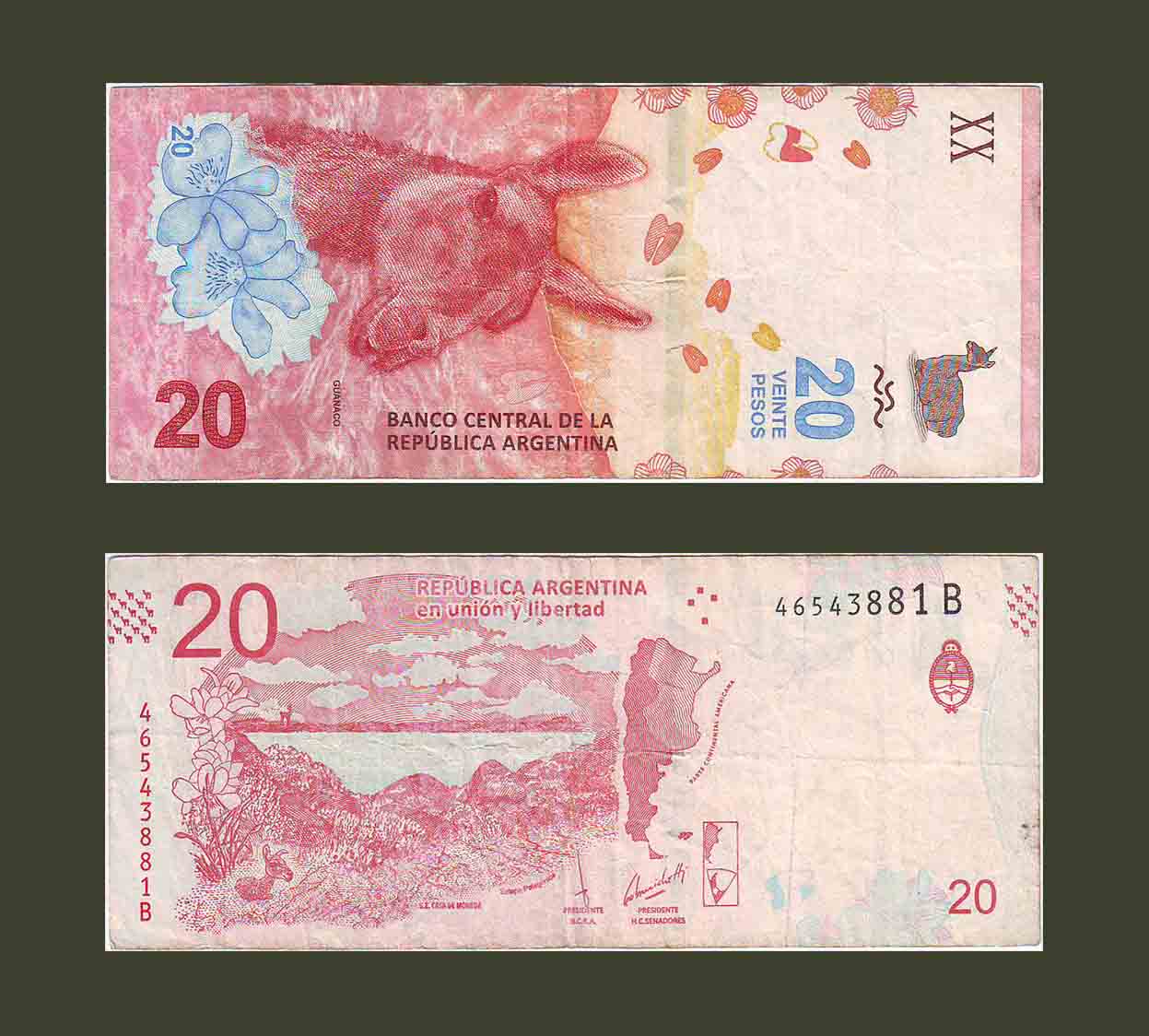 Argentina 20 Pesos 2017 P361a F+