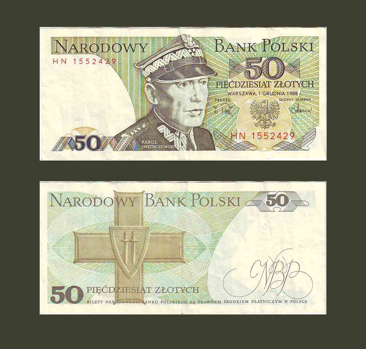 Poland 50 Zlotych 1988 P142c VF