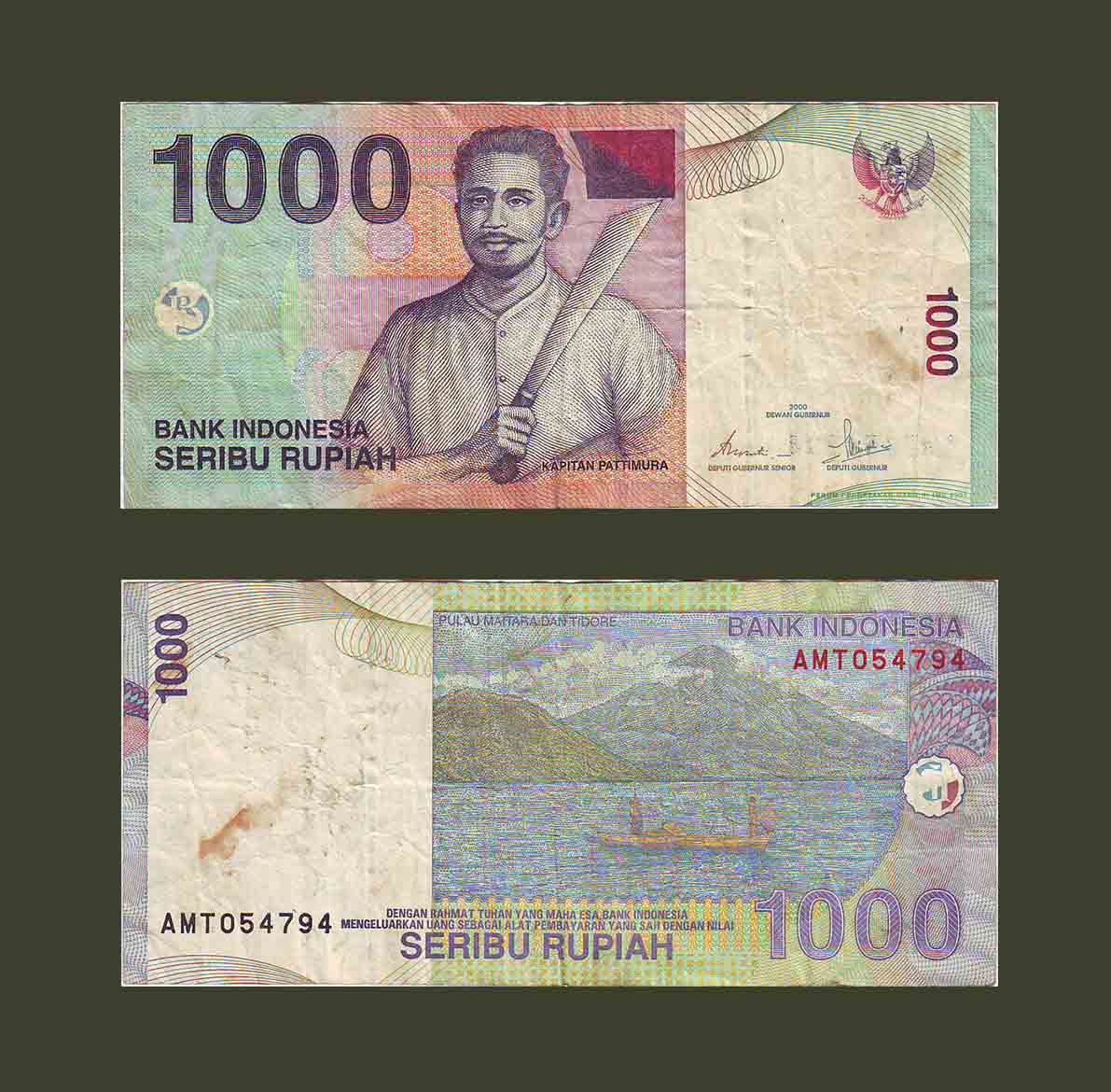 Indonesia 1000 Rupiah 2000 P141a VF