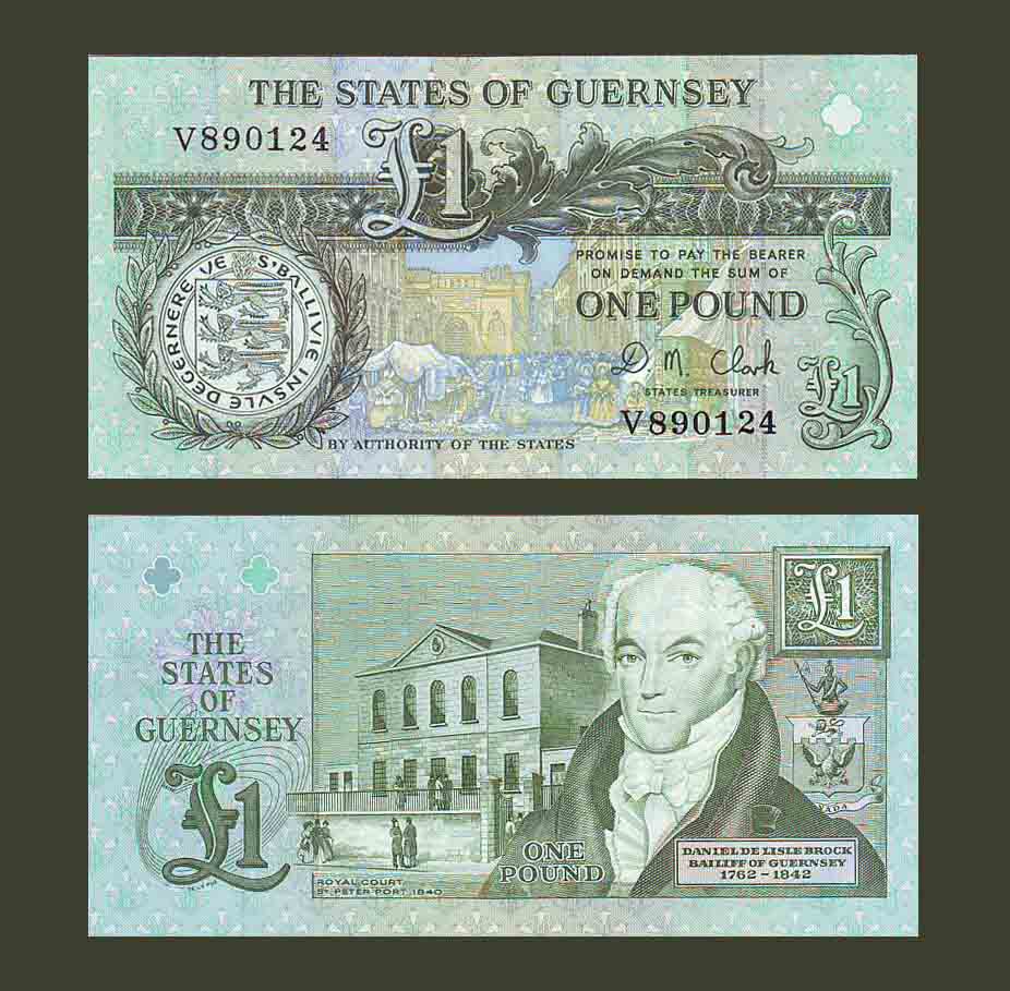 Guernsey 1 Pound 1991 P52c UNC