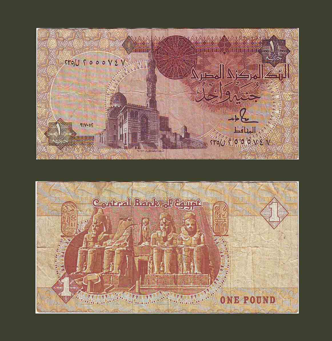 Egypt 1 Pound 1986 P50d