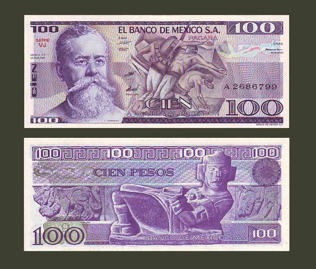 Mexico 100 Pesos 1982 P74c UNC