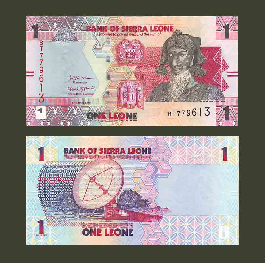 Sierra Leone 1 Leone 2022 P34 UNC