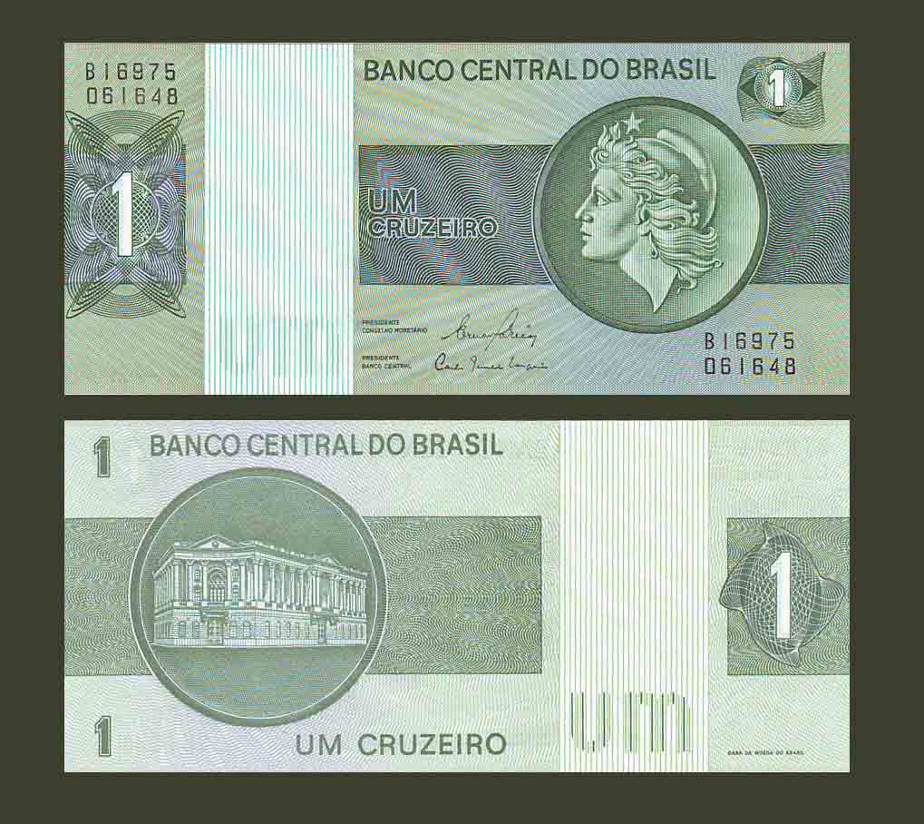 Brazil 1 Cruzeiro 1980 P191Ac UNC