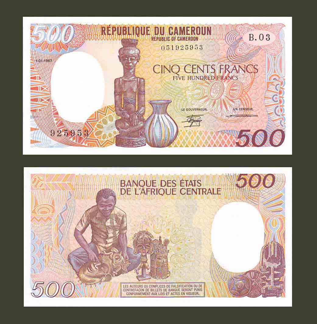 Cameroon 500 Francs 1987 P24a UNC