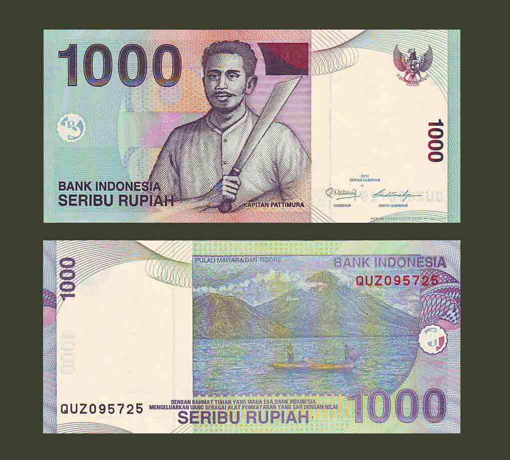 Indonesia 1000 Rupiah 2011 P141k UNC