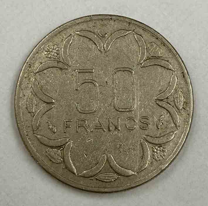 Central Africa 50 Francs 1984 KM#11