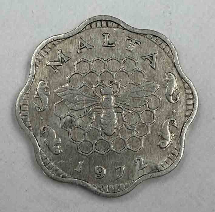 Malta 3 Mils 1972 KM#6