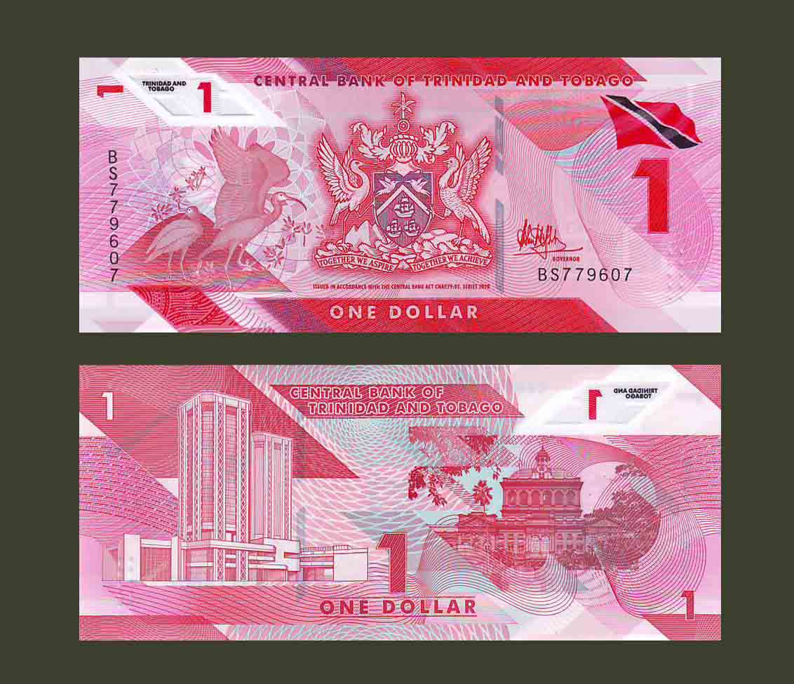 Trinidad & Tobago 1 Dollar 2020 P60 UNC Polymer