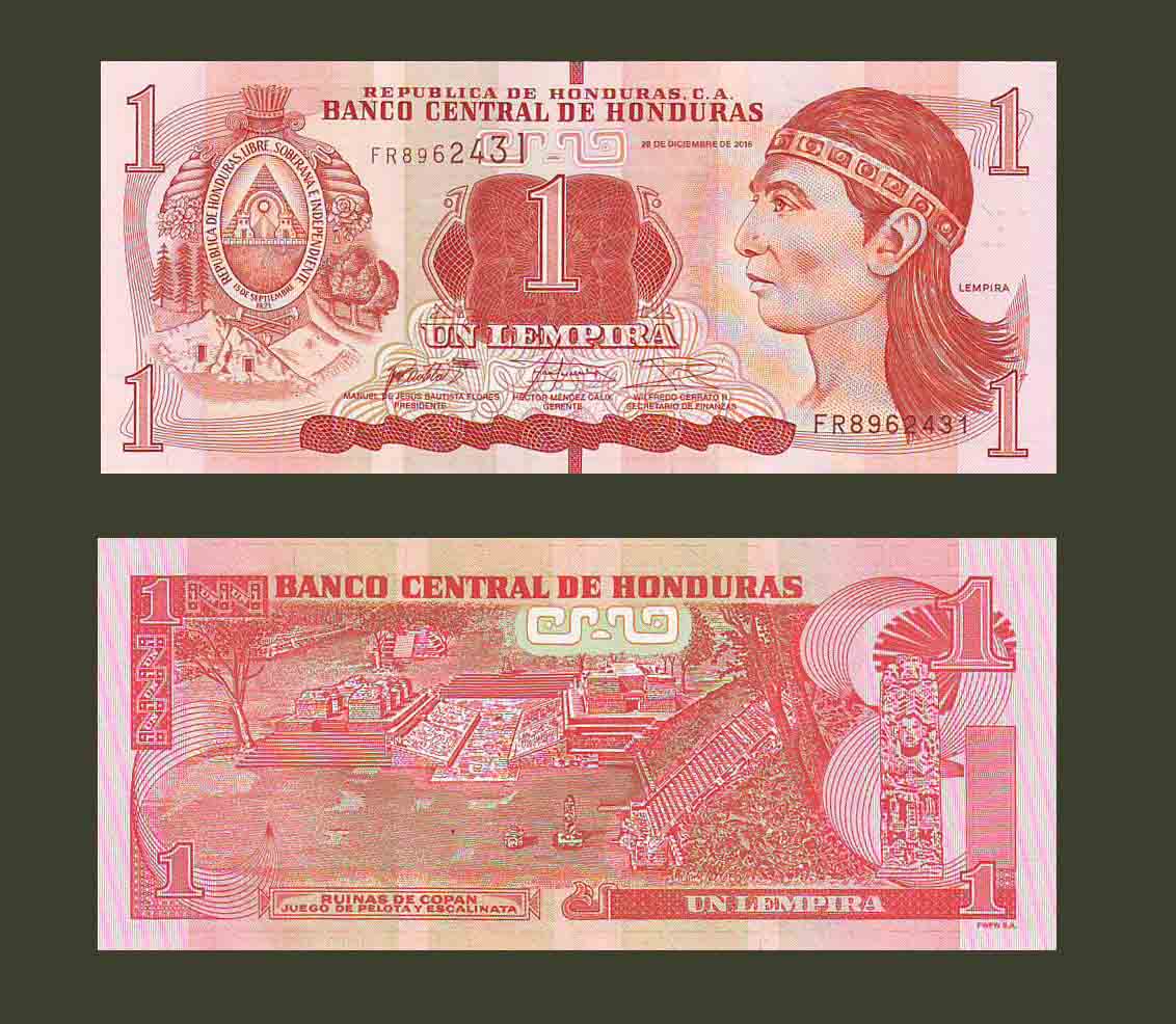 Honduras 1 Lempira 2016 P96c UNC