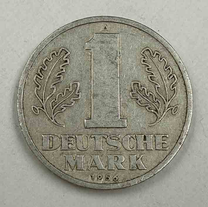 Democratic Germany 1 Mark 1956 KM#13