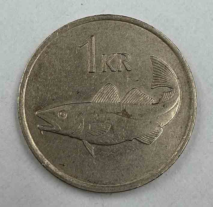 Iceland 1 Krona 1981 KM#27