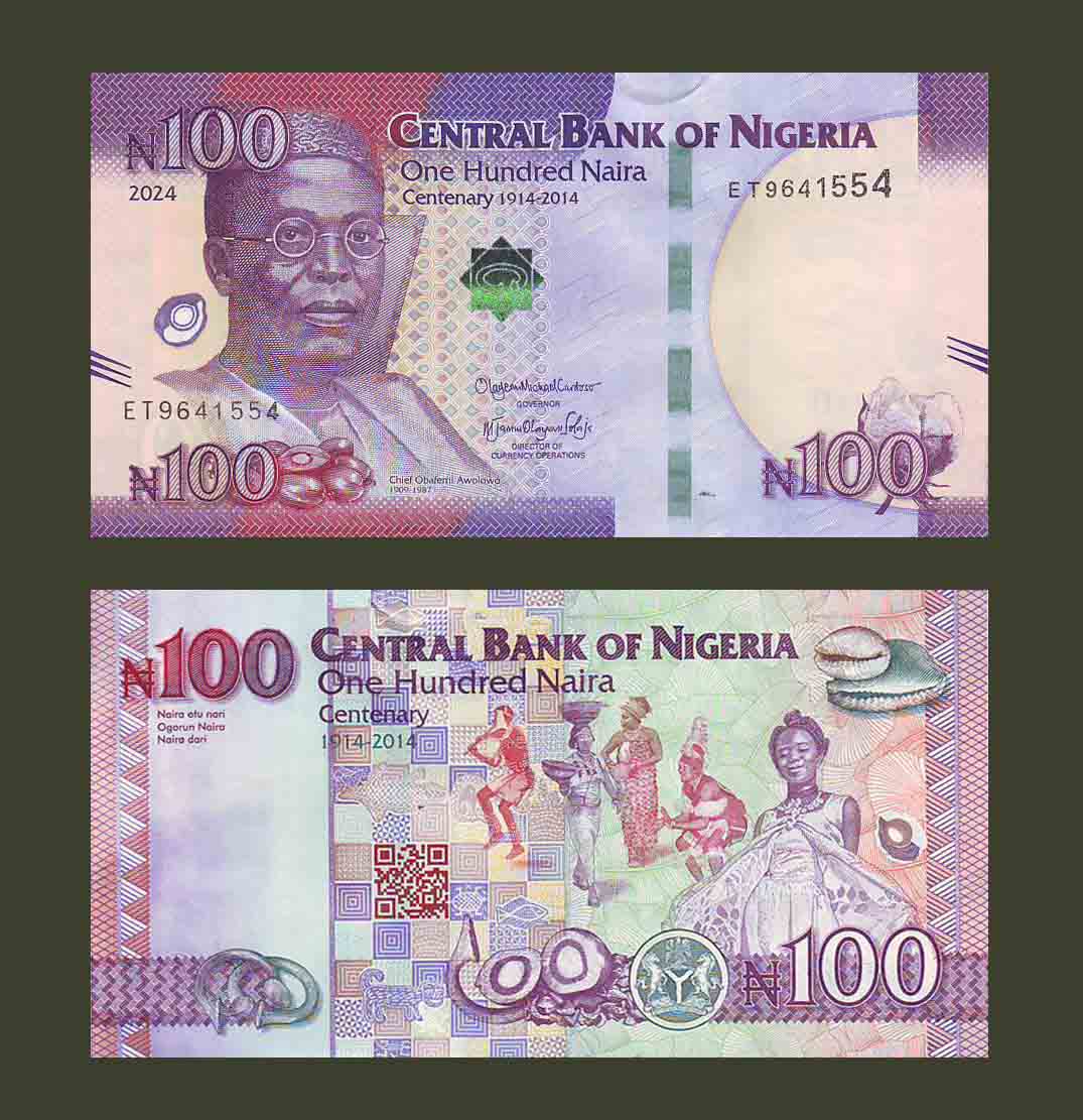 Nigeria 100 Naira 2024 P41 UNC Commemorative