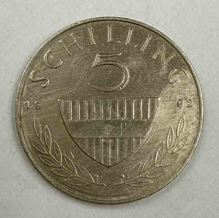 Austria 5 Schilling 1992 KM#2889a