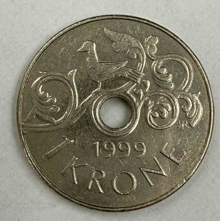 Norway 1 Krone 1999 KM#462