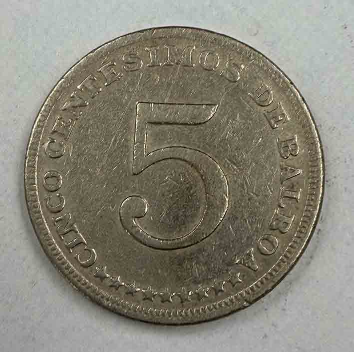 Panama 5 centesimos 1973 KM#23.2