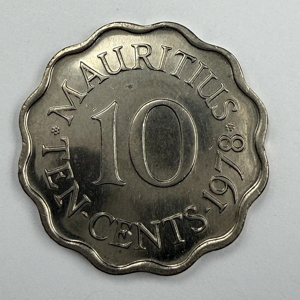 Mauritius 10 cents 1978 KM#33