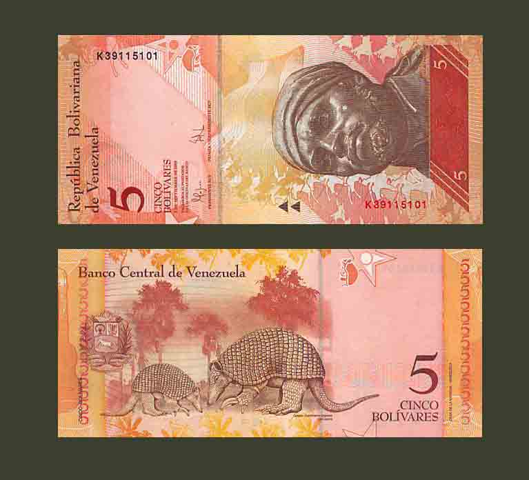 Venezuela 5 Bolivares 2009 P89r UNC