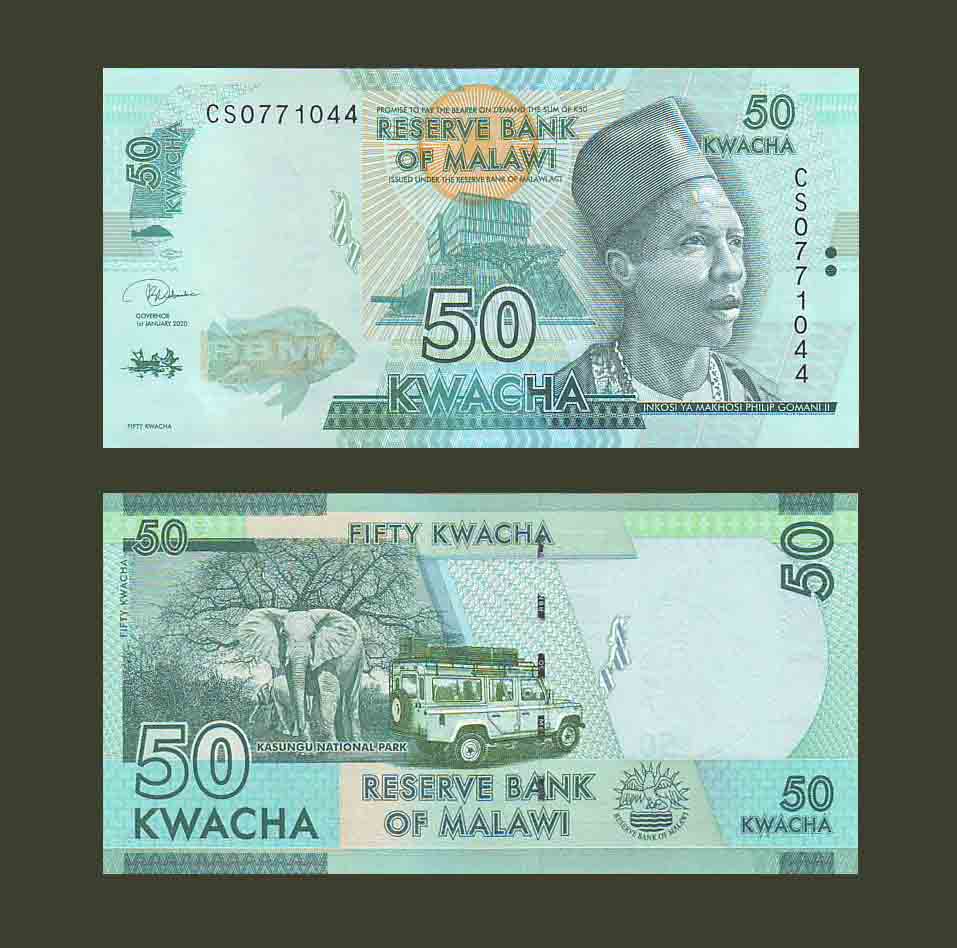 Malawi 50 Kwacha 2020 P64 UNC