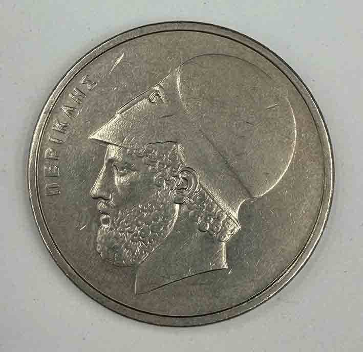Greece 20 Drachmes 1988 KM#133