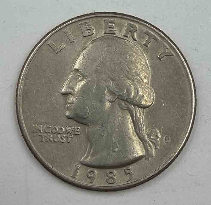 United States Quarter Dollar 1985D KM#A164a