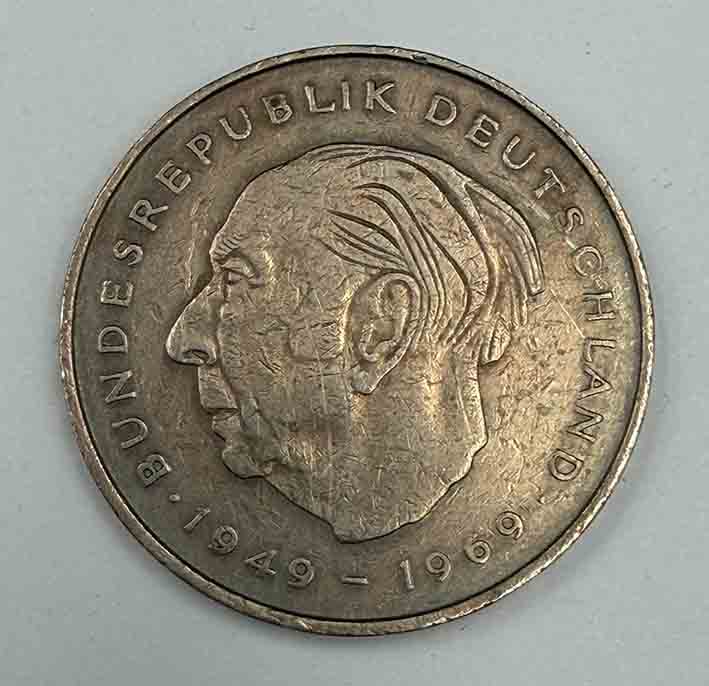 West Germany 2 Marks 1973F KM#A127