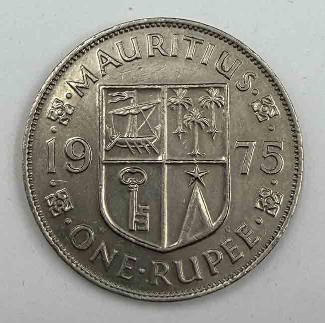 Mauritius 1 Rupee 1975 KM#35.1