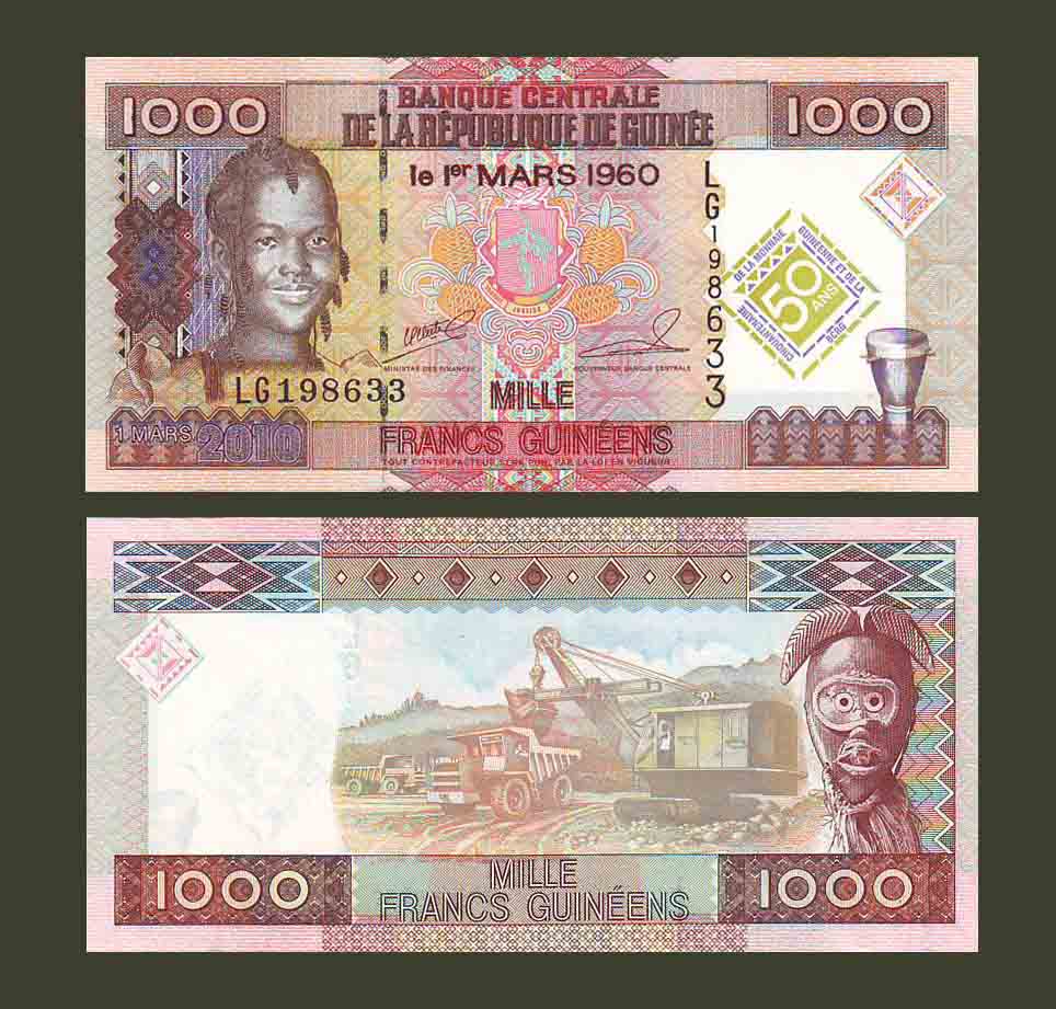 Guinea 1000 Francs 2006 P40 UNC