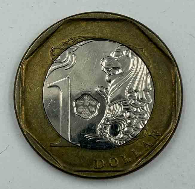 Singapore 1 Dollar 2014 KM#348