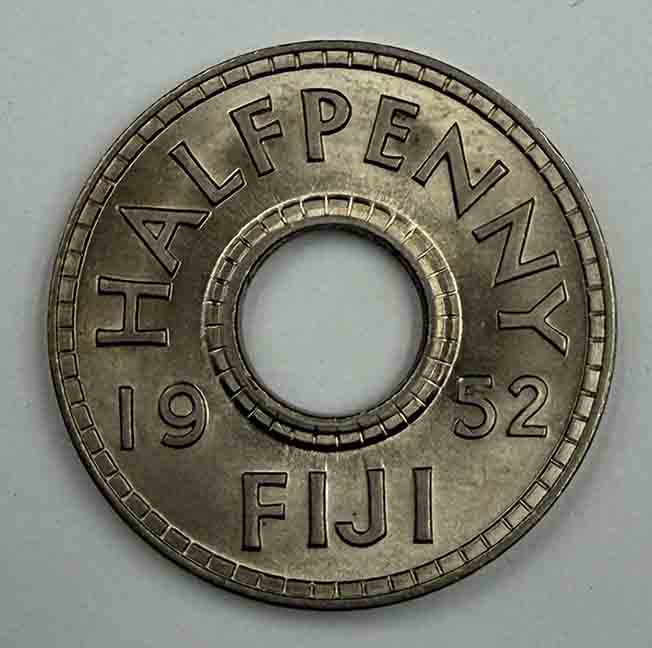 Fiji ½ penny 1952 KM#16