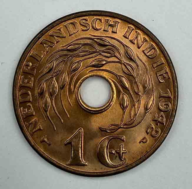 Netherlands East Indie 1 cent 1942 KM#317