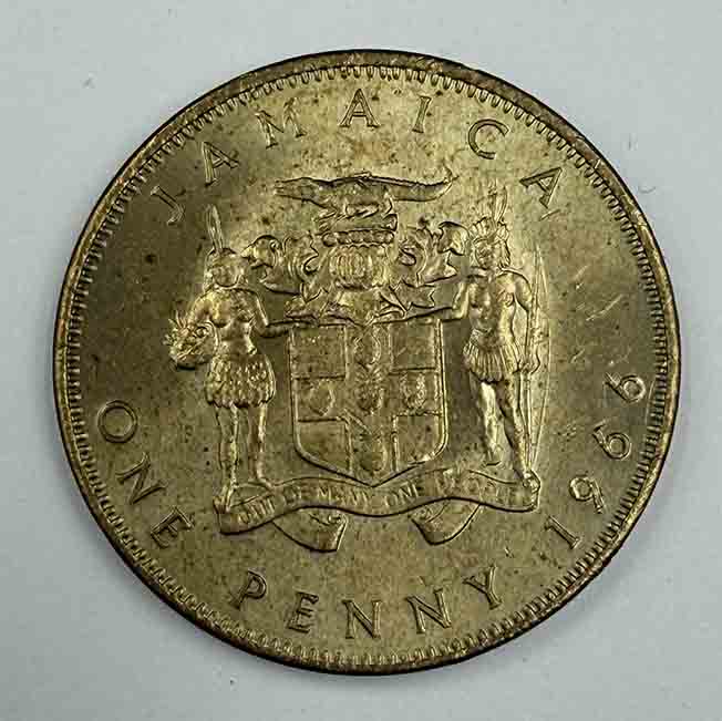 Jamaica 1 penny 1966 KM#39