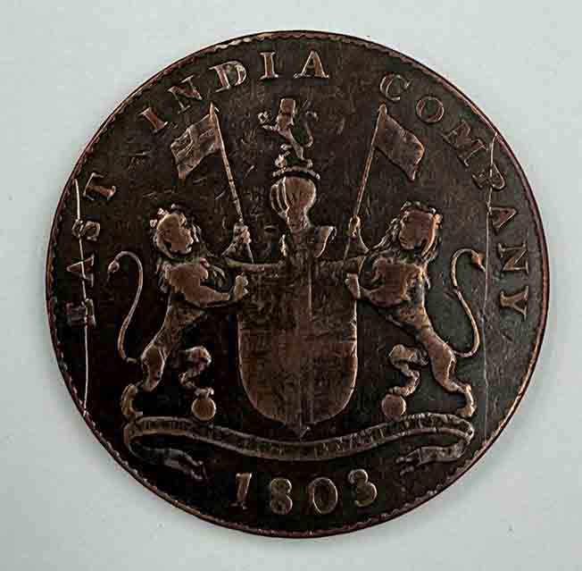 India, Madras Presidency, East India Company XX cash 1803 KM#321