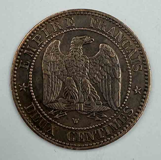France 2 centimes 1857 KM#776.7