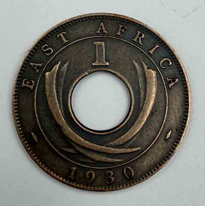 East Africa 1 cent 1930 KM#22