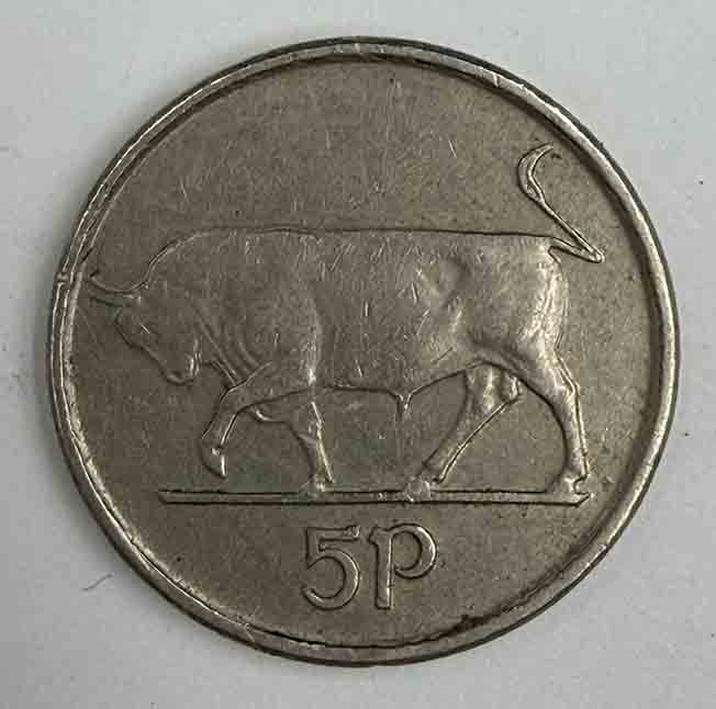 Ireland 5 pence 1992 KM#28