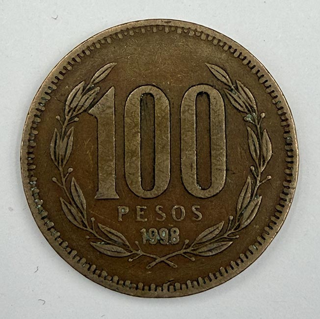 Chile 100 Pesos 1998 KM#226.2