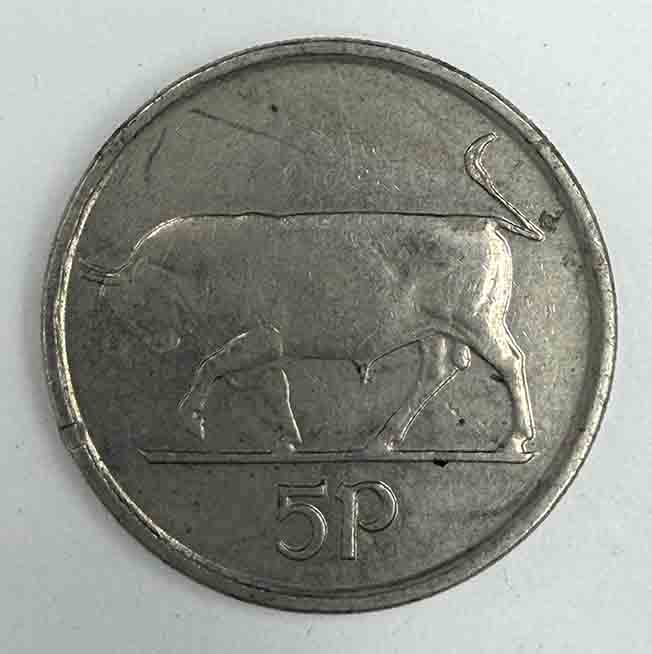 Ireland 5 pence 1993 KM#28