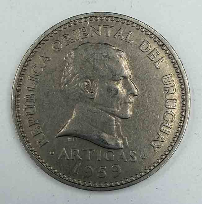 Uruguay 1 10 centesimos 1959 KM#35