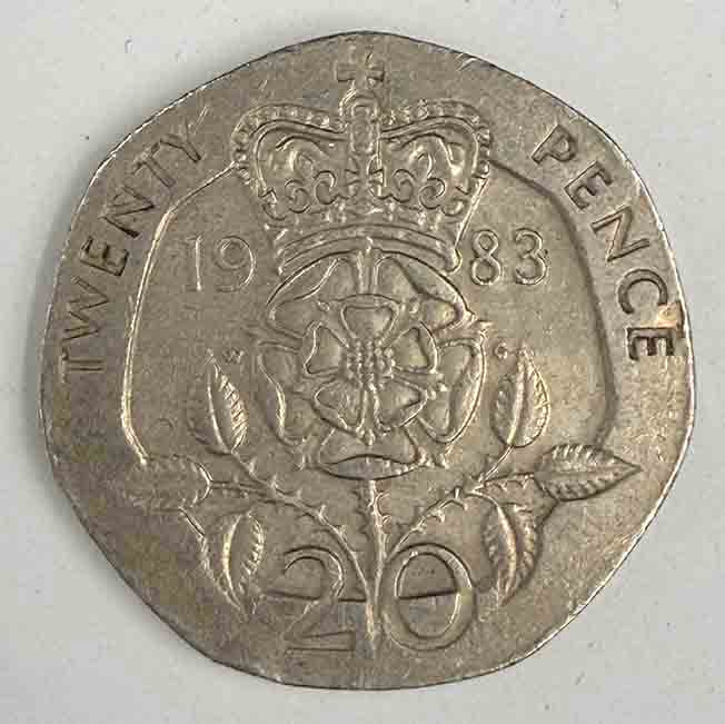 Great Britain 20 pence 1983 KM#931