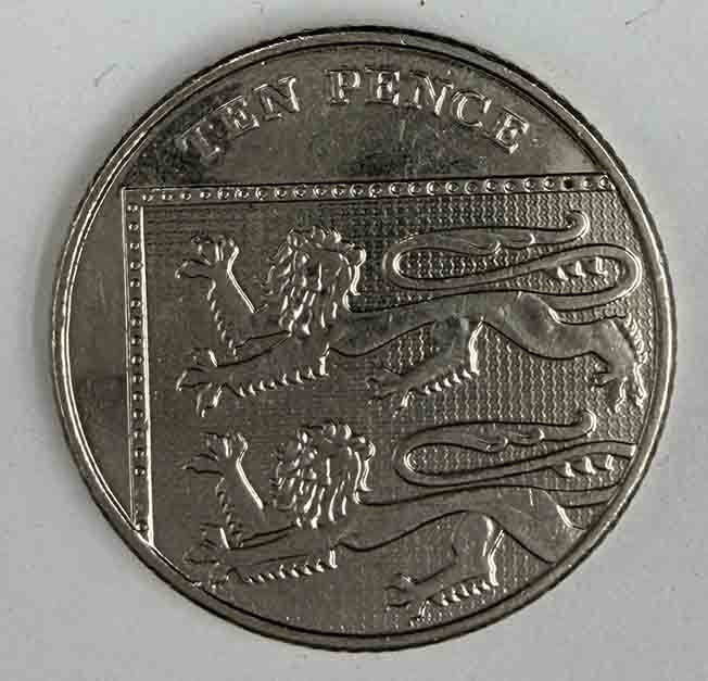 Great Britain 10 pence 2015 KM#1110d
