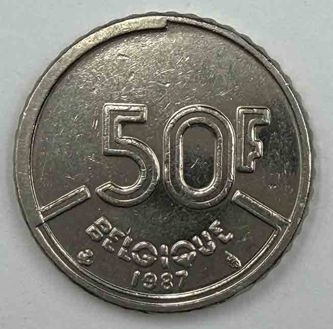 Բելգիա 50 ֆրանկ 1987 KM#169