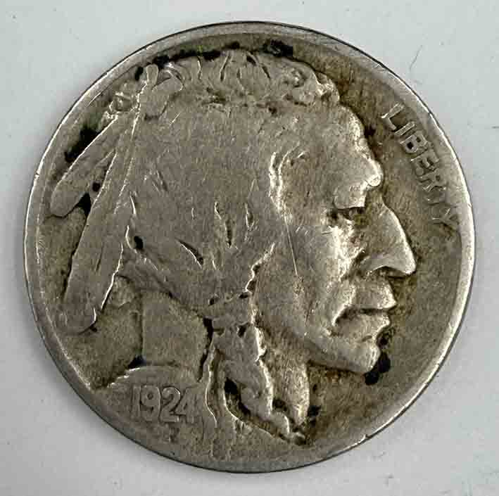 United States 5 cents Buffalo Nickel 1924 KM#134