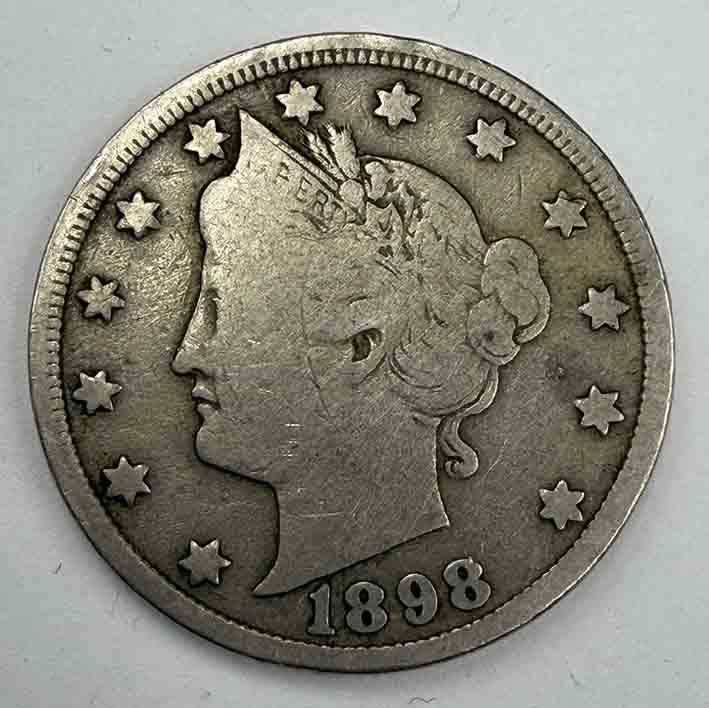 United States 5 cents Liberty Nickel 1898 KM#112