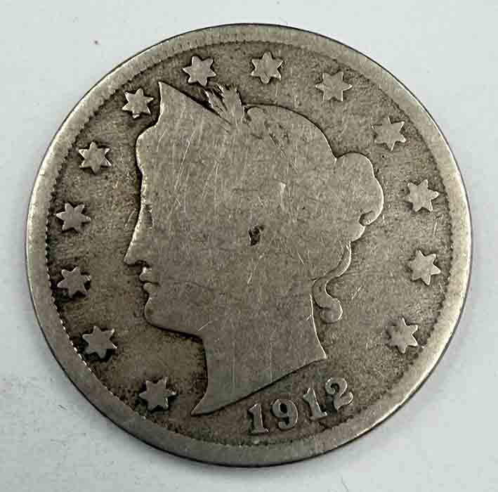 United States 5 cents Liberty Nickel 1912 KM#112